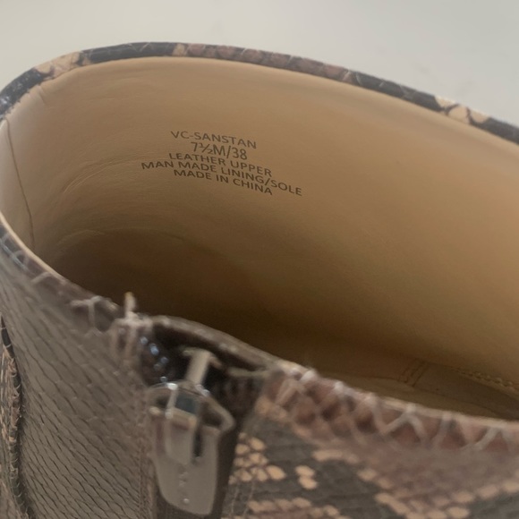 NWOT Vince Camuto – Snake Print Leather Bootie - Picture 5 of 6